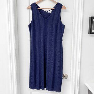 Carlisle New York - Soft Sleeveless Knit Dress with Slit